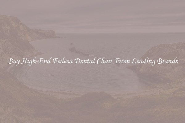 Buy High-End Fedesa Dental Chair From Leading Brands