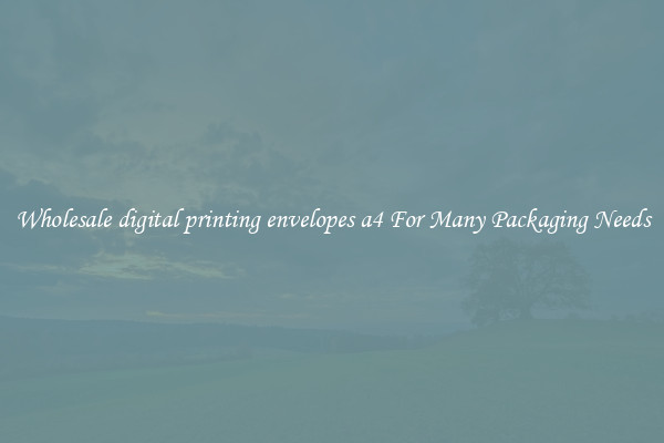 Wholesale digital printing envelopes a4 For Many Packaging Needs
