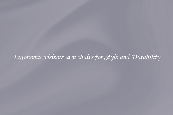 Ergonomic visitors arm chairs for Style and Durability
