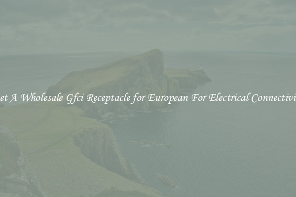 Get A Wholesale Gfci Receptacle for European For Electrical Connectivity