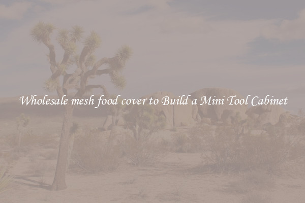Wholesale mesh food cover to Build a Mini Tool Cabinet
