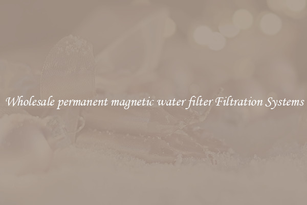 Wholesale permanent magnetic water filter Filtration Systems