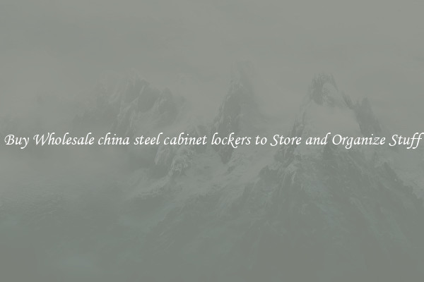 Buy Wholesale china steel cabinet lockers to Store and Organize Stuff