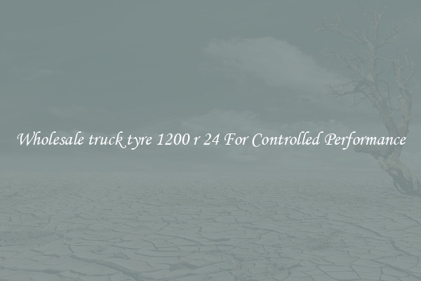 Wholesale truck tyre 1200 r 24 For Controlled Performance