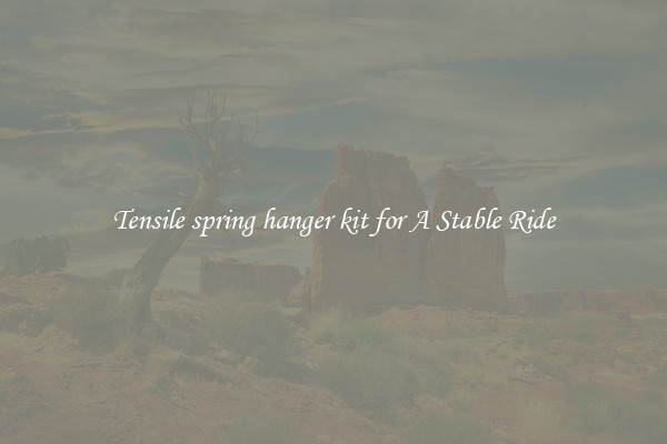 Tensile spring hanger kit for A Stable Ride